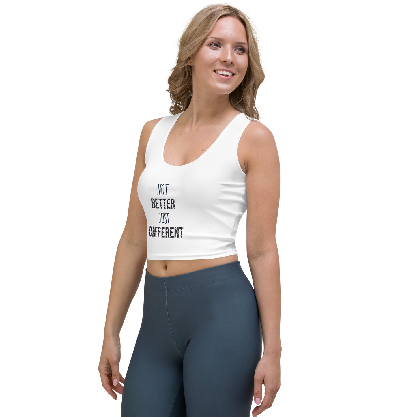 Crop-top Coupé et Cousu par Sublimation Not better just different