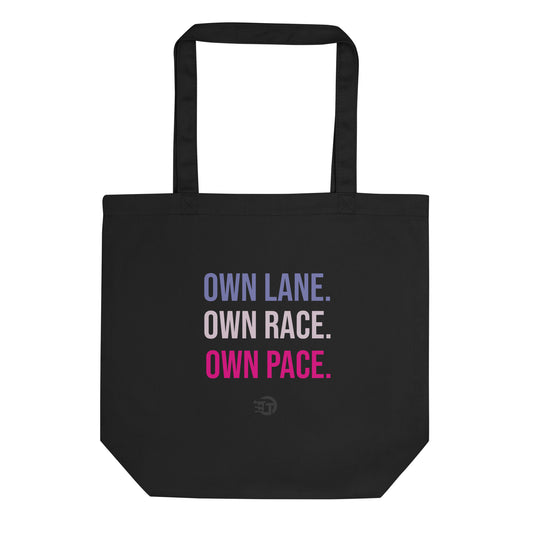 Tote Bag Bio own lane own race own pace