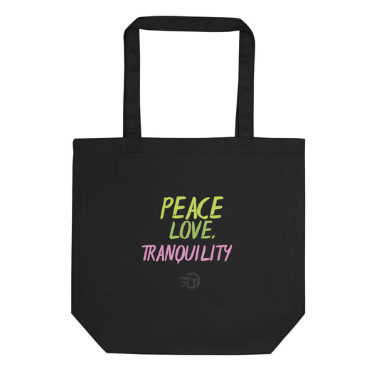 Tote Bag Bio Peace Love Tranquility