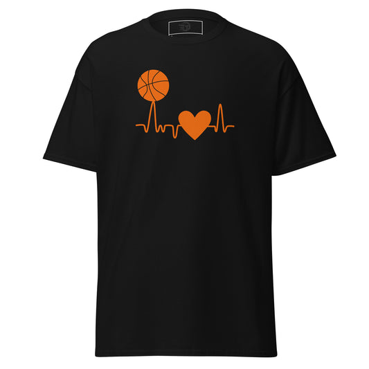 T-shirt classique homme Basketball Heartbeat