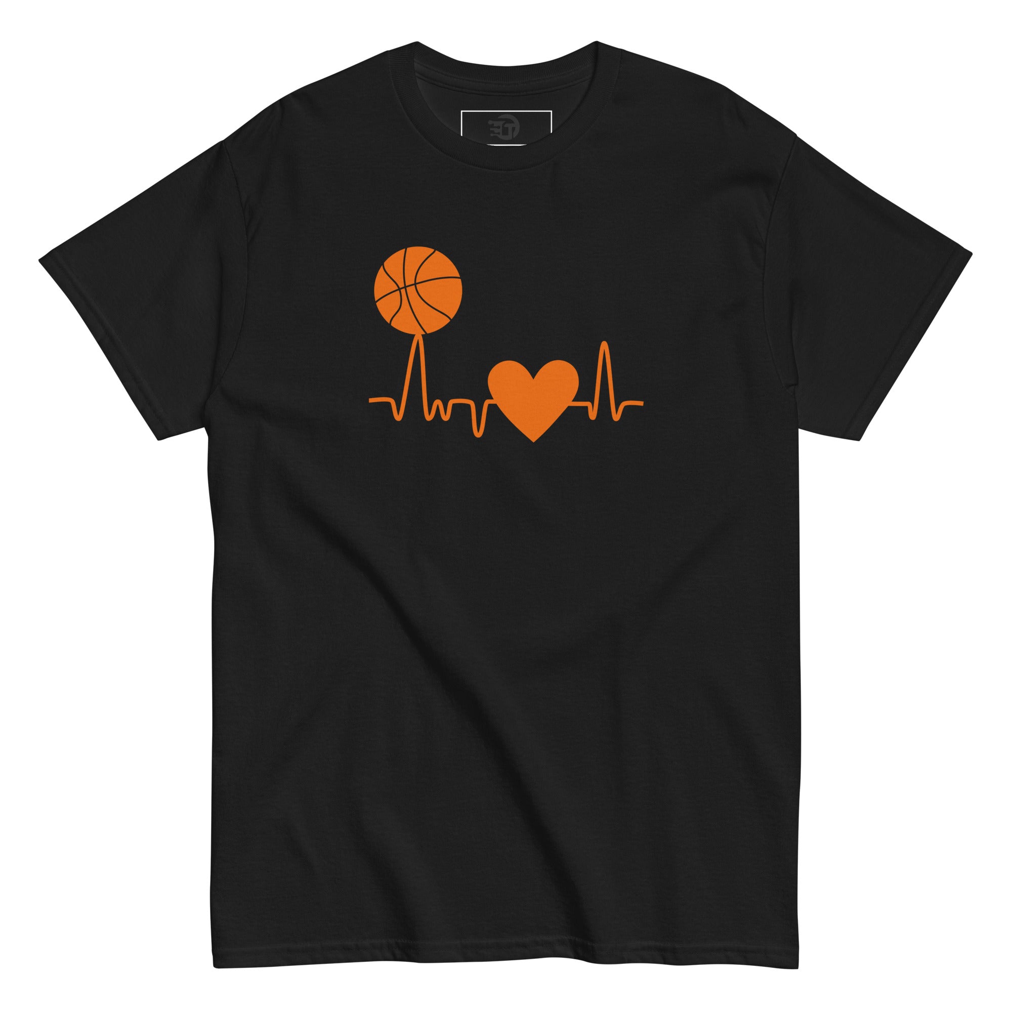 T-shirt classique homme Basketball Heartbeat