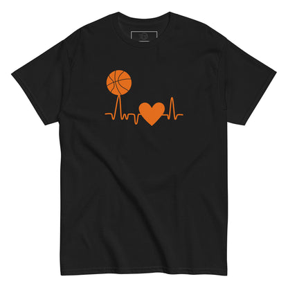 T-shirt classique homme Basketball Heartbeat