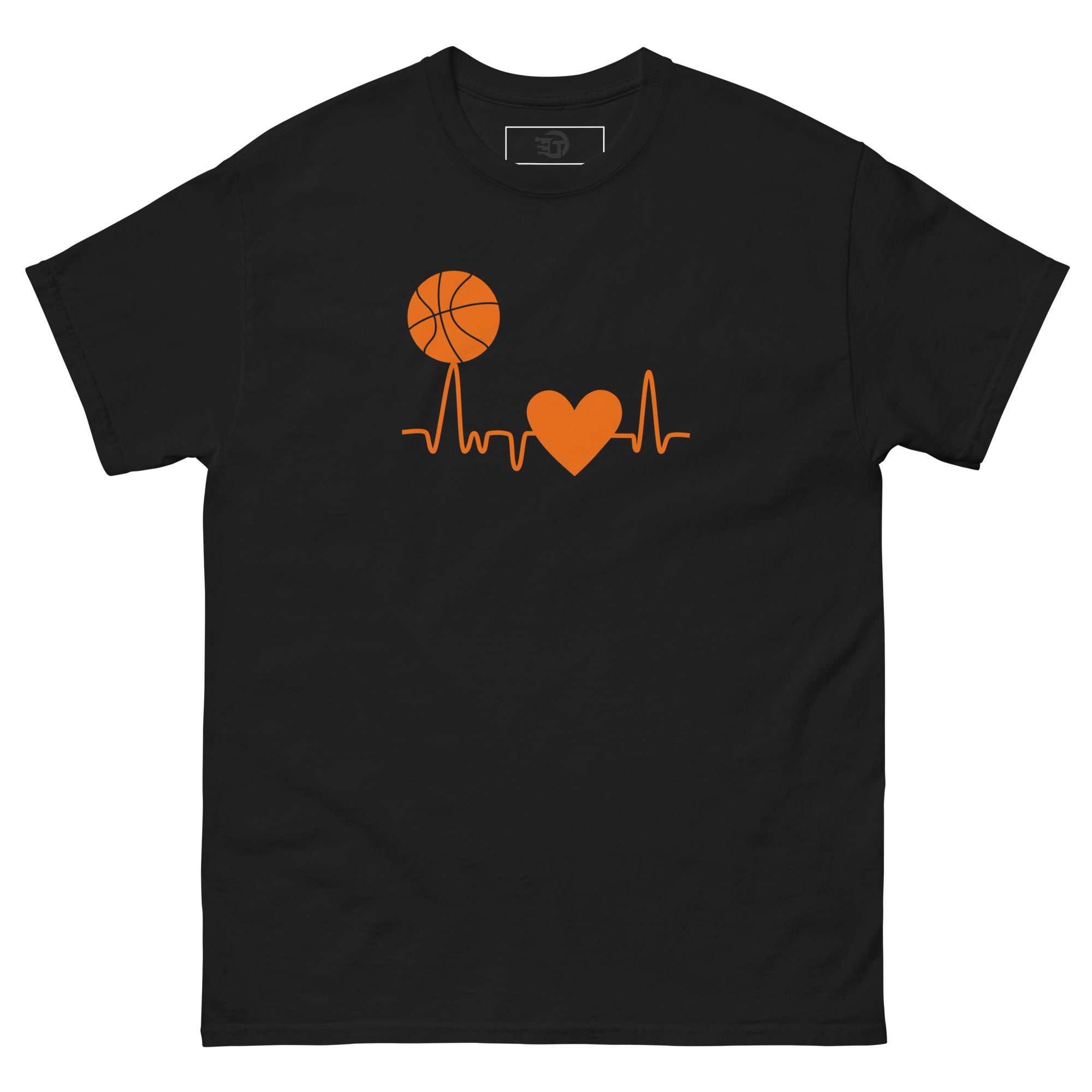 T-shirt classique homme Basketball Heartbeat