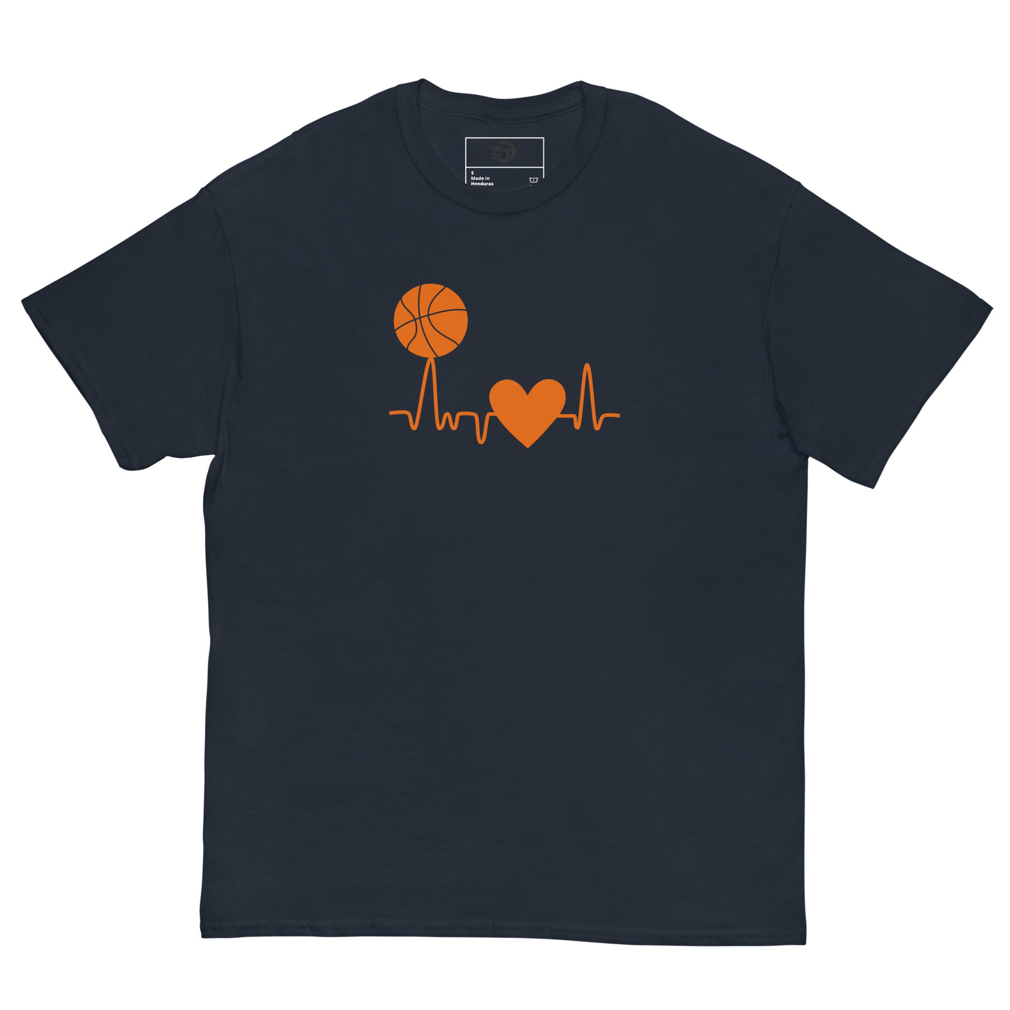 T-shirt classique homme Basketball Heartbeat