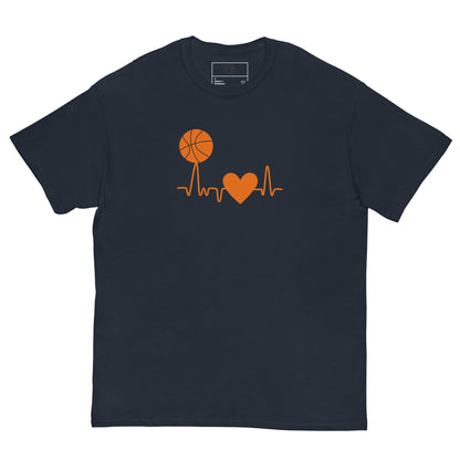 T-shirt classique homme Basketball Heartbeat