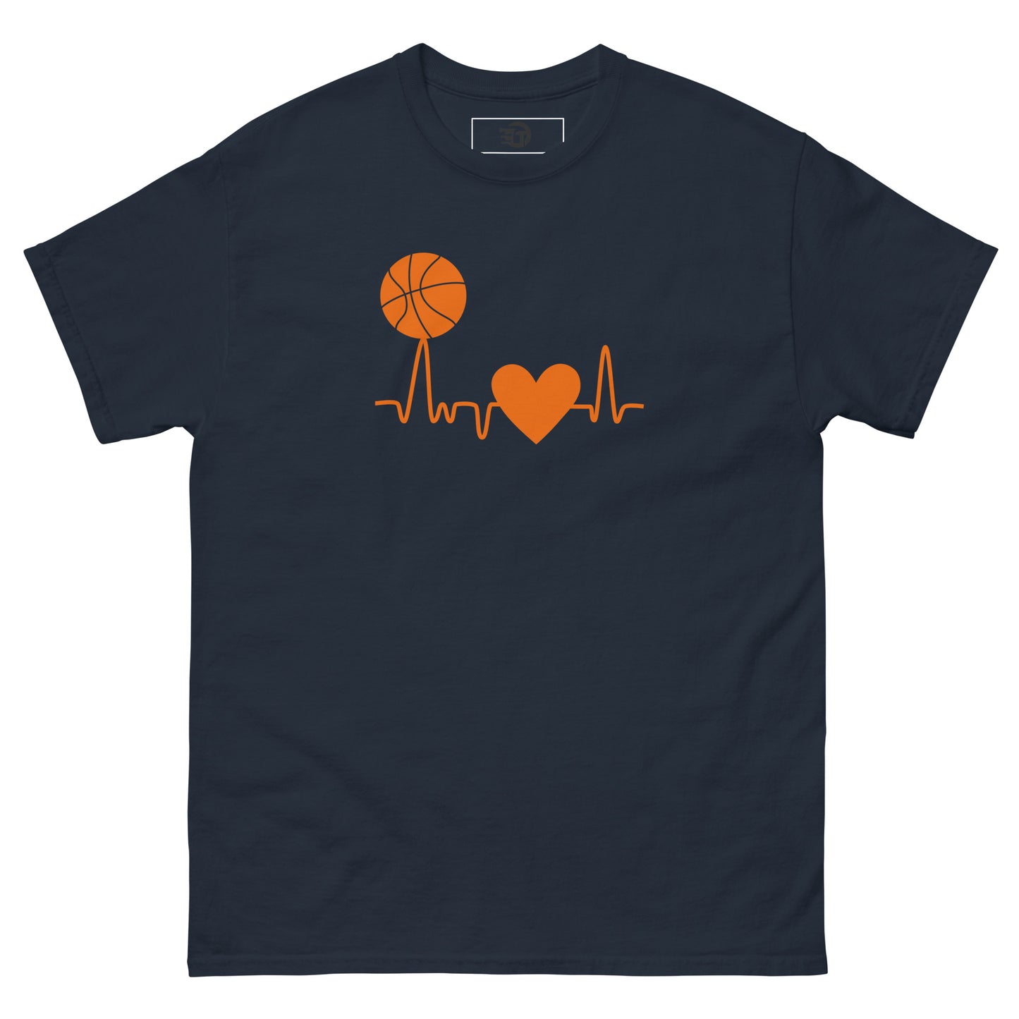 T-shirt classique homme Basketball Heartbeat