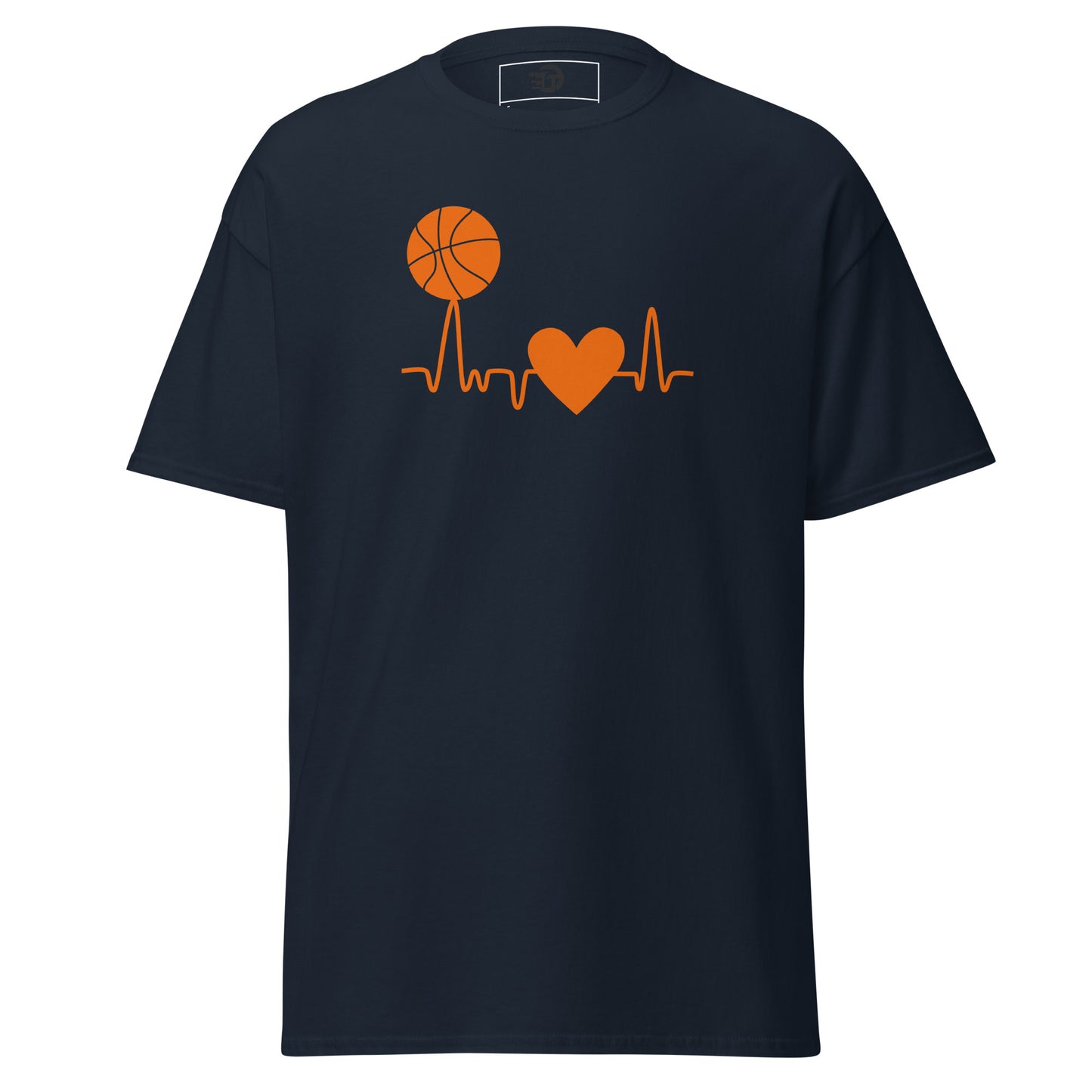 T-shirt classique homme Basketball Heartbeat