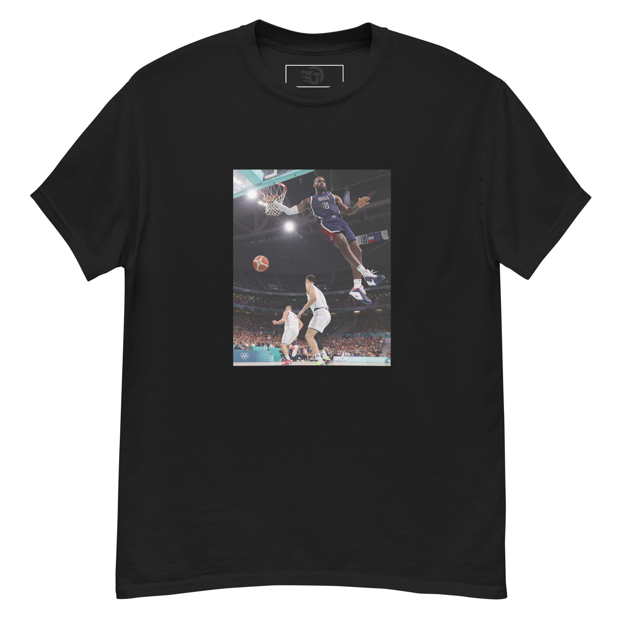 T-shirt classique unisexe Lebron James Iconic Olympic picture