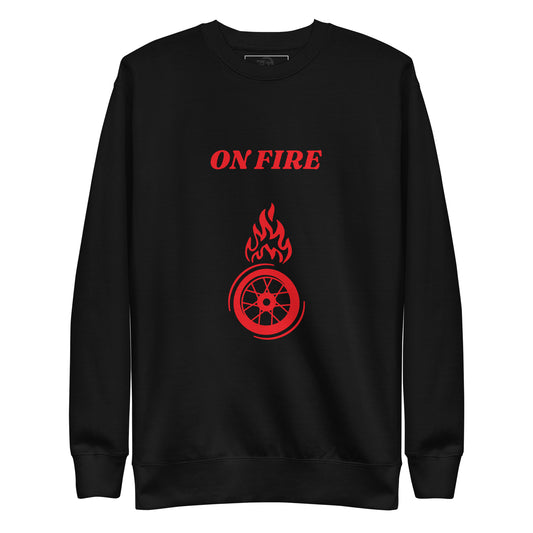 Sweatshirt premium unisexe on fire