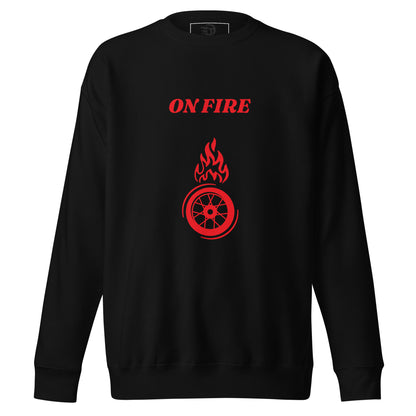 Sweatshirt premium unisexe on fire