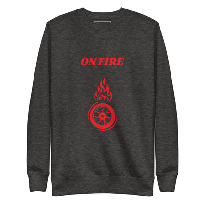 Sweatshirt premium unisexe on fire