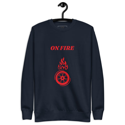 On fire unisex premium sweatshirt