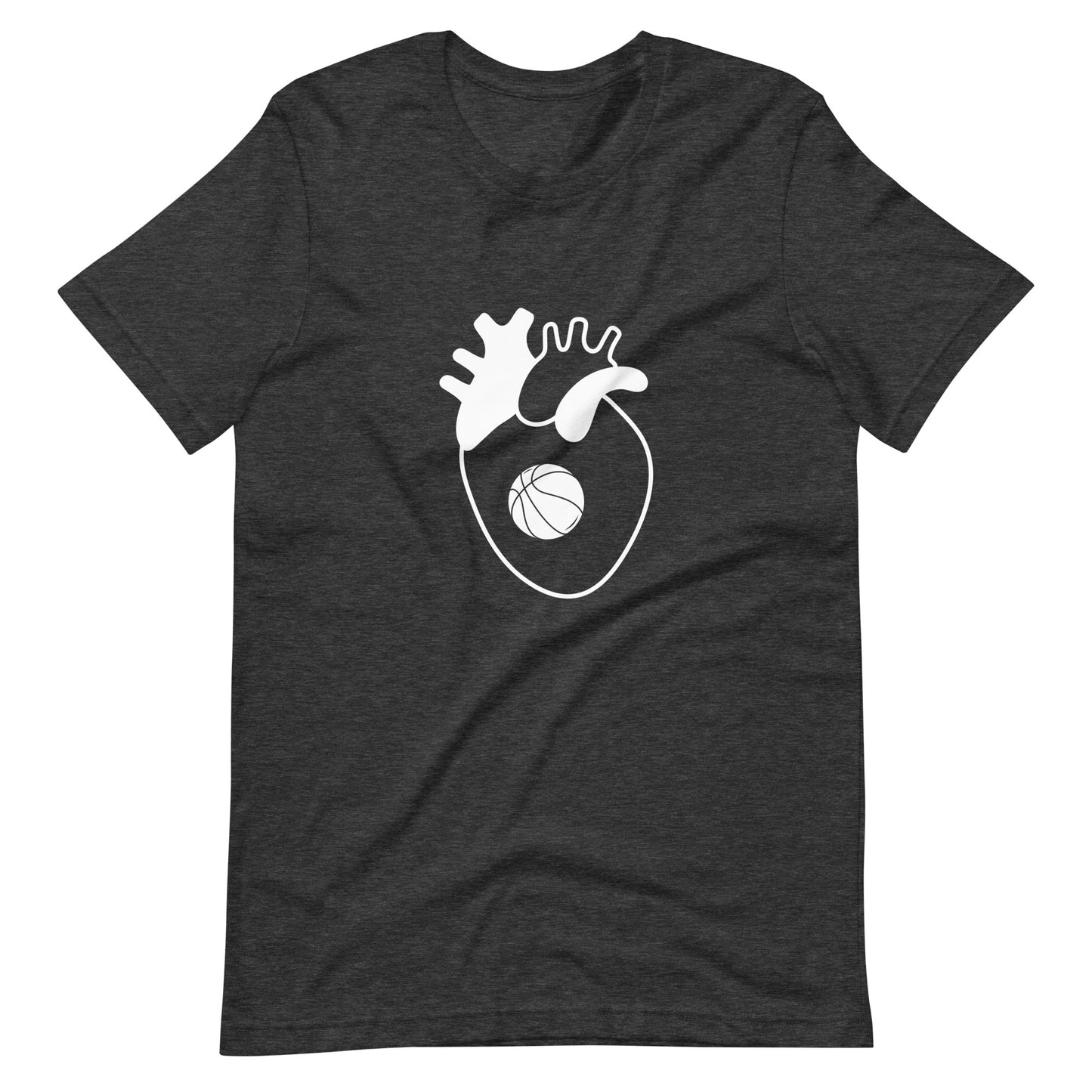 T-shirt unisexe Basketball in heart