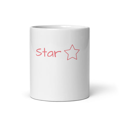 Mug Blanc Brillant "Star"