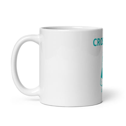 Glossy White Mug "crosseuse"