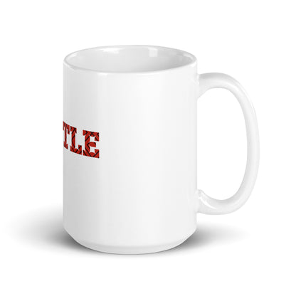 HUSTLE Glossy White Mug