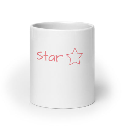 Mug Blanc Brillant "Star"