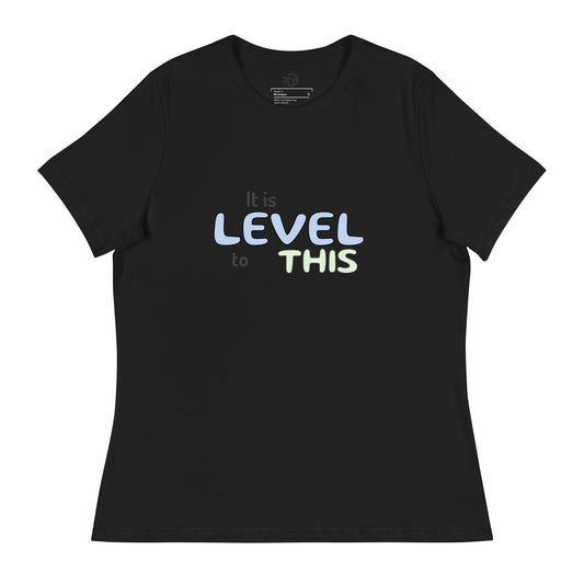 T-shirt Décontracté pour Femme it is level to this