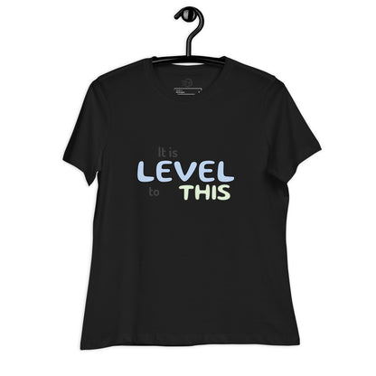 T-shirt Décontracté pour Femme it is level to this