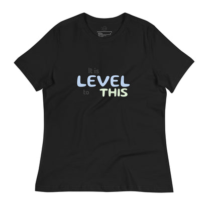 T-shirt Décontracté pour Femme it is level to this