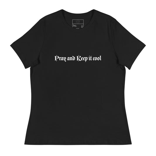 T-shirt Décontracté pour Femme Pray and Keep it cool